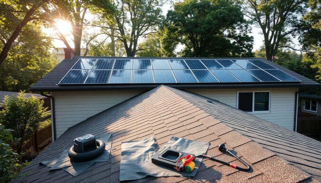 solar panel roof protection