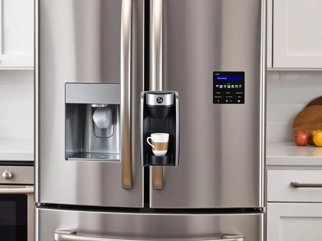 GE Profile Smart Hub refrigerator with built-in Keurig coffee maker GE Profile Smart Hub refrigerator with built-in Keurig coffee maker