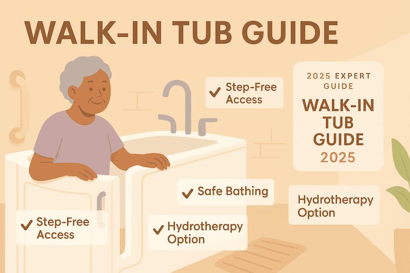Walk-In Bathtub Guide: Tubs for Seniors & Safe Bathing
