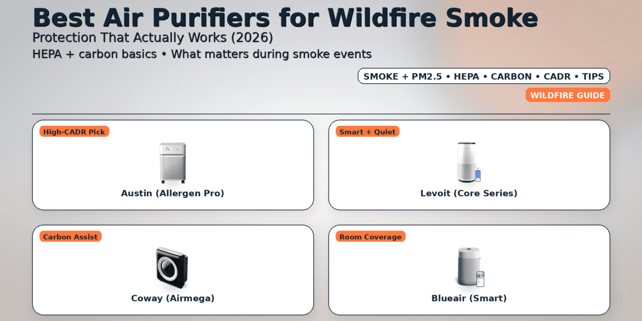 Best Air Purifiers for Wildfire Smoke: Protection That Actually Works (2026)